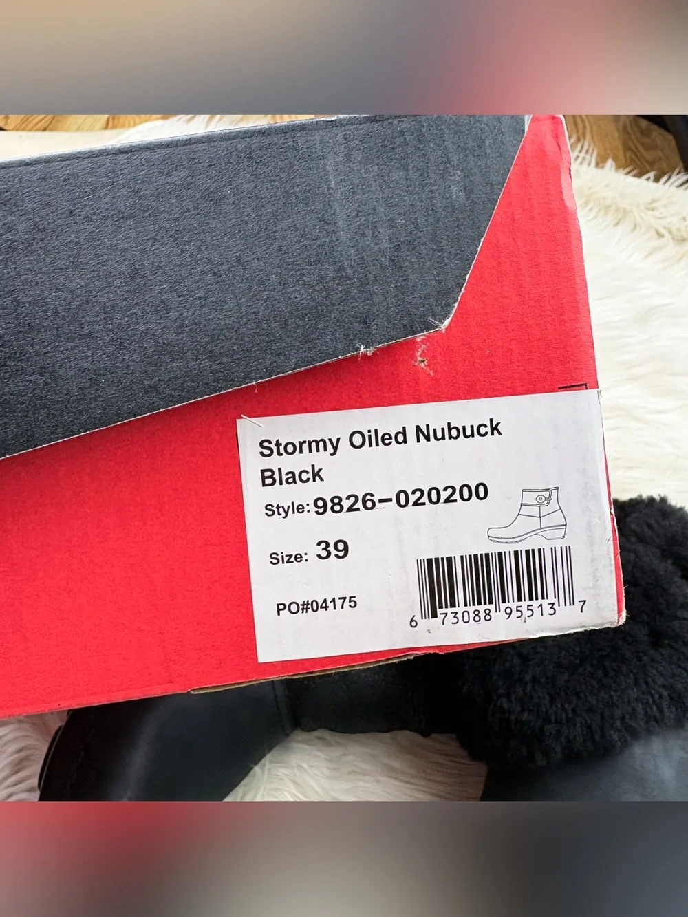 Dansko Stormy Shearling Sherpa Lined Oiled Nubuck Leather Winter Boots Black 39